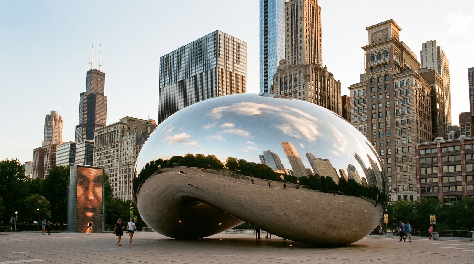 Cloud Gate, The Bean, in Chicago